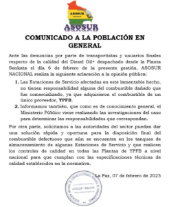 Comunicado a la población en General